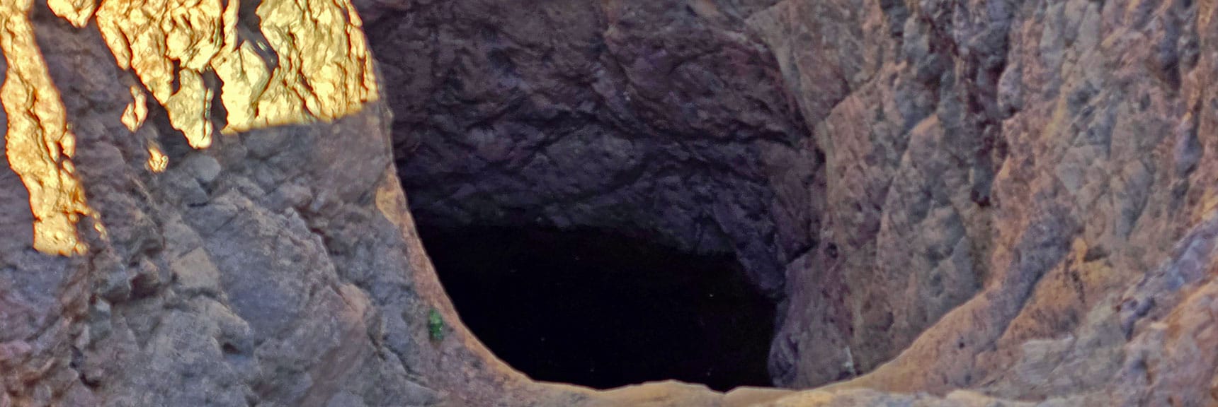 Vertical "Satan's Shaft" Impassible Barrier May Have a Bypass. Did Not Find Today. | Lonesome Peak West Canyon Loop | Eldorado Wilderness, Nevada