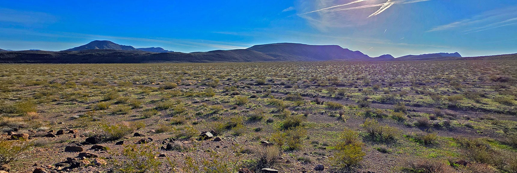 Closing in on Lonesome Wash Overlook Mesa Ahead | Mohave Overlook | Eldorado Wilderness, Nevada