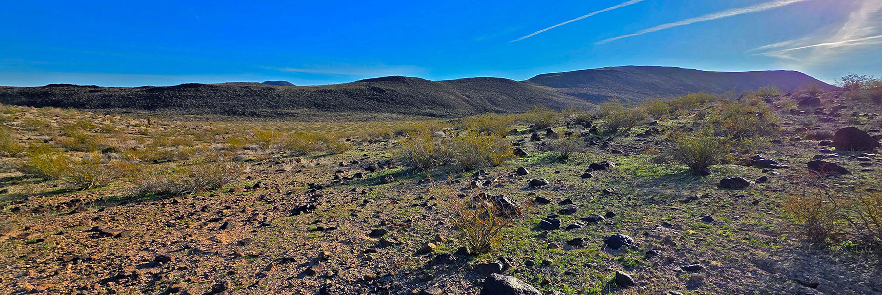 Lonesome Wash Overlook Mesa Has a Long Gradual Approach Ridge | Mohave Overlook | Eldorado Wilderness, Nevada