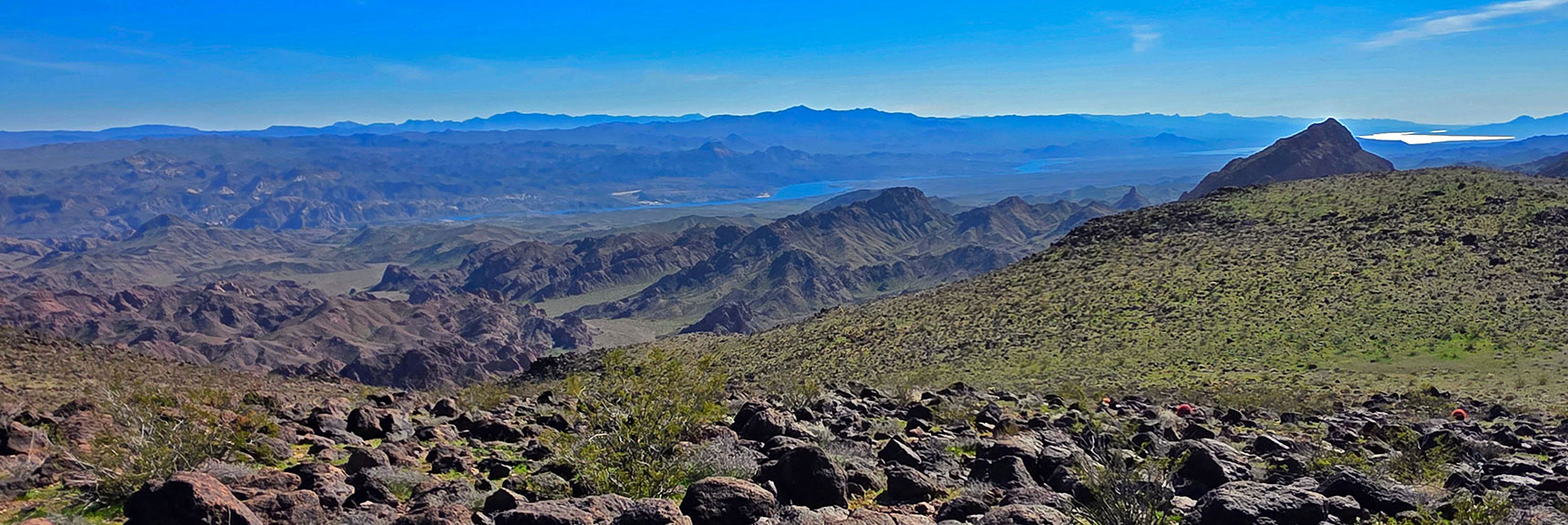 Colorado River to Lake Mohave Now Visible | Mohave Overlook | Eldorado Wilderness, Nevada