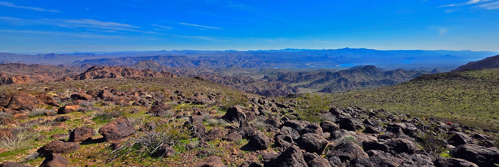 Continuing Toward SE End of Lonesome Wash Overlook Mesa | Mohave Overlook | Eldorado Wilderness, Nevada