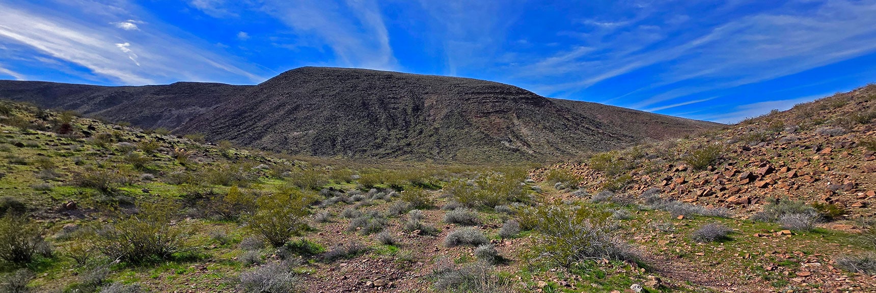 Just Descended This Steep Ridge from That Last High Point View | Mohave Overlook | Eldorado Wilderness, Nevada