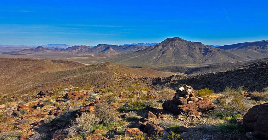 Pilot Cone, Pilot Mesa, Peeper Benchmark | Eldorado Wilderness, Nevada
