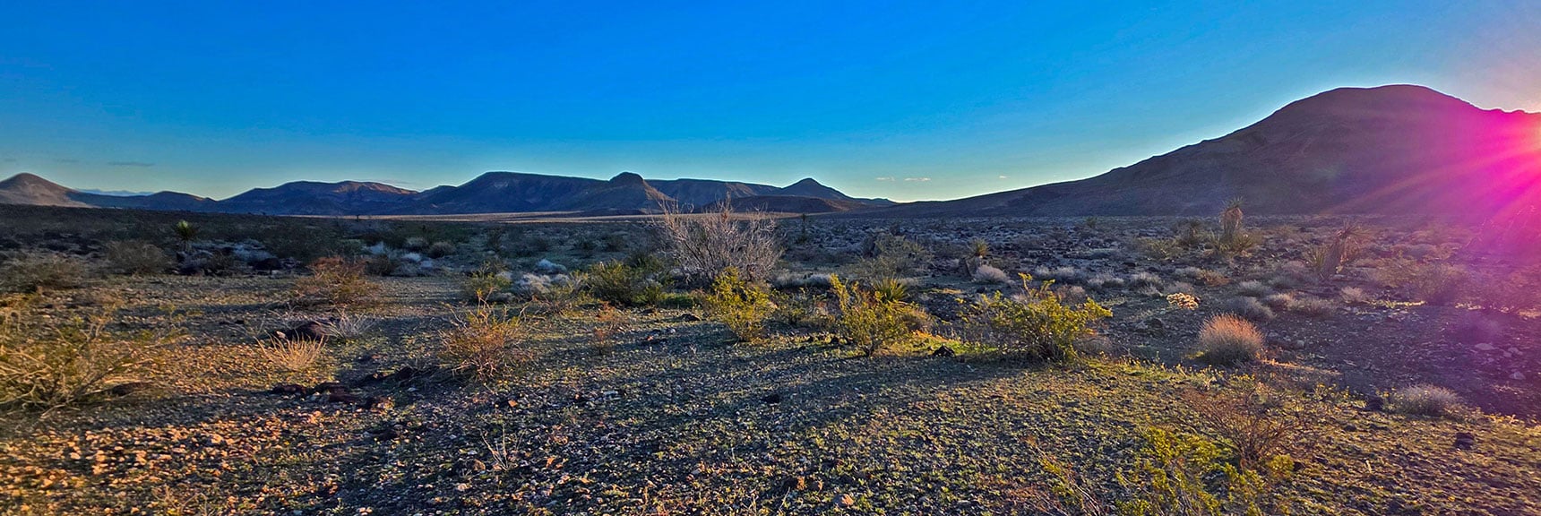 Rounding Low Ridges Toward Peeper Benchmark (right) | Lonesome Wash to the Colorado River | Eldorado Wilderness, Nevada