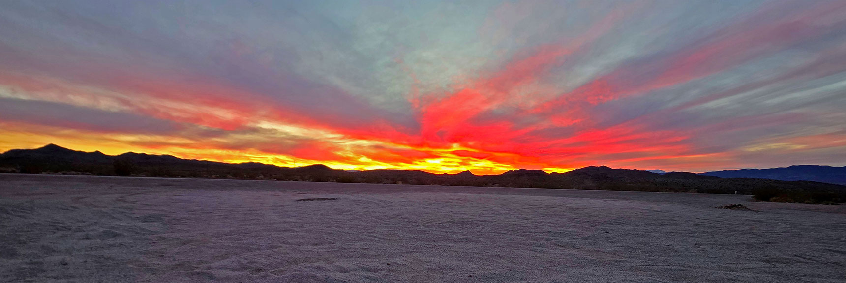 Nelson Hills Sunset Across Hwy 165 | Lonesome Wash to the Colorado River | Eldorado Wilderness, Nevada