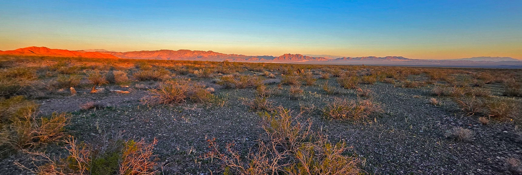 R > L: River Mts., Railroad Mts., N & S McCullough Wilderness; Nelson Hills | Lonesome Wash Upper Entrance | Eldorado Wilderness, Nevada