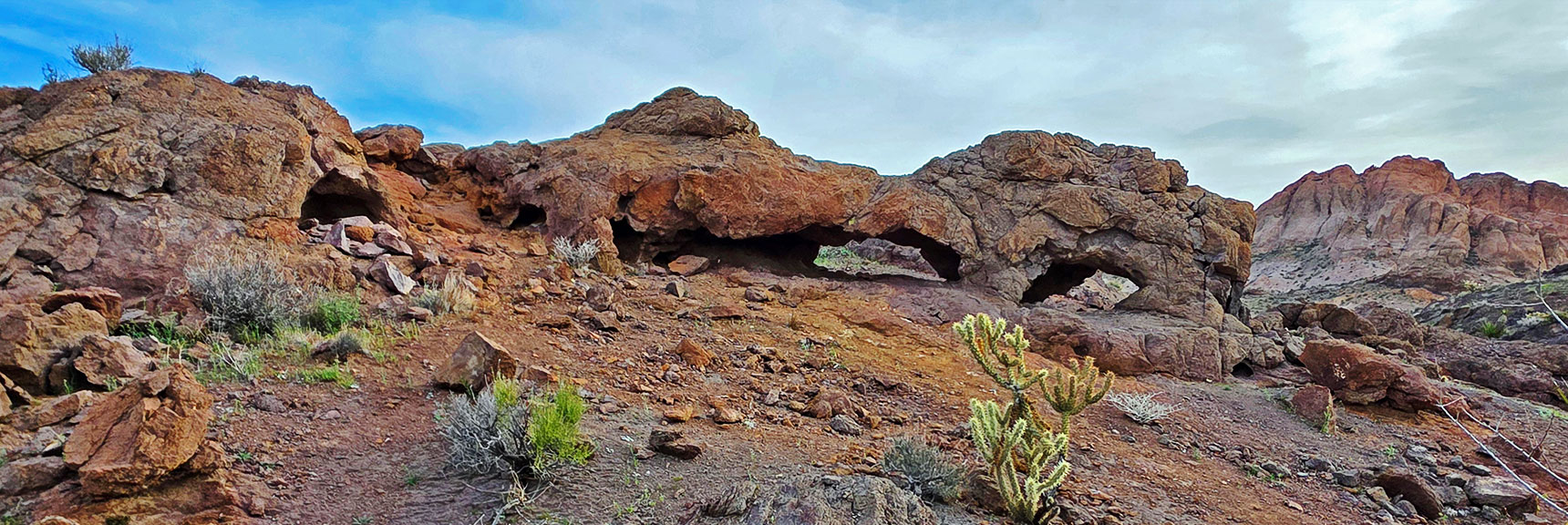 Small Arches Along the Way to Nelson Benchmark | Nelson Benchmark | Eldorado Wilderness, Nevada