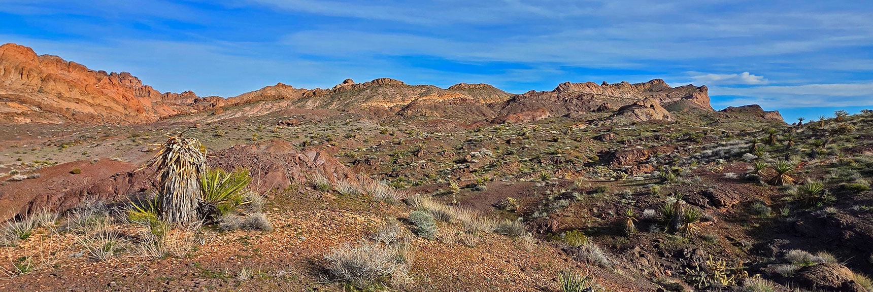 Nelson Benchmark Highest Point on Right End of Ridgeline (Right) | Nelson Benchmark | Eldorado Wilderness, Nevada
