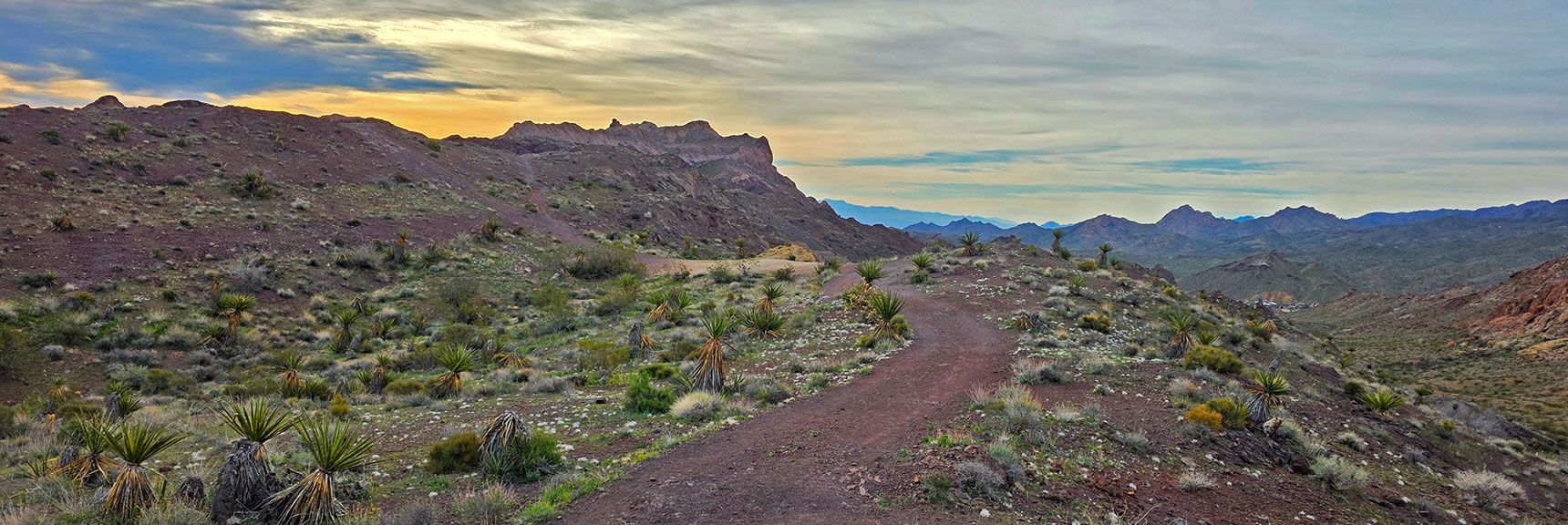 Begin Heading Down Techatticup Wash Toward Nelson Benchmark | Nelson Benchmark | Eldorado Wilderness, Nevada