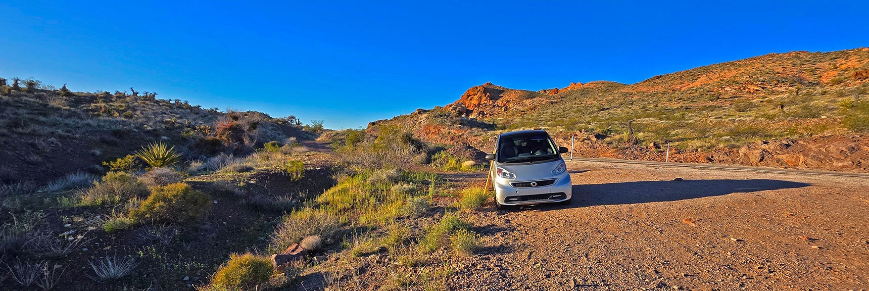 Start at the Unmarked Trailhead on Hwy 165 to Murl Emery Arch. | Murl Emery Arch | Eldorado Wilderness, Nevada