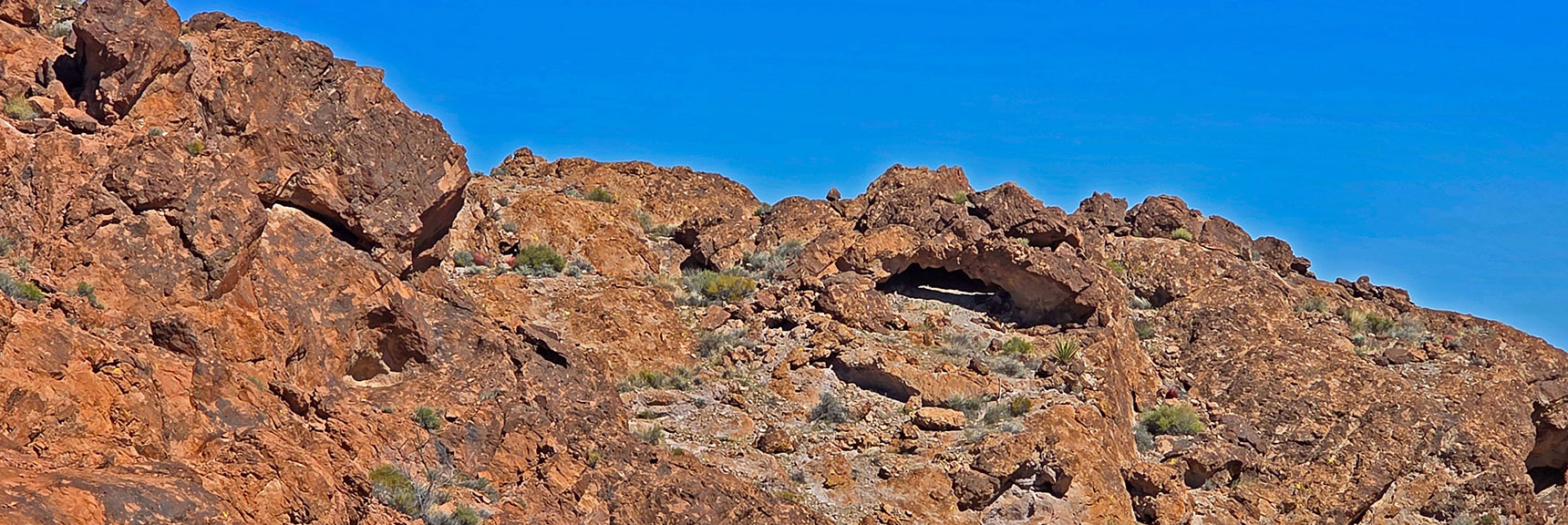 Careful Observation Reveals Many Arches & Caves at SE Tip of Pigs in Zen | Murl Emery Arch | Eldorado Wilderness, Nevada