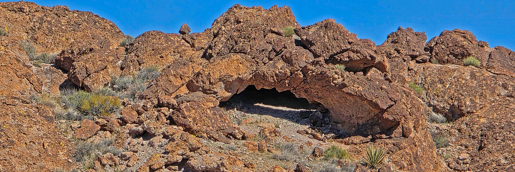 This Arch is Huge, Possibly 10-15ft Across. | Murl Emery Arch | Eldorado Wilderness, Nevada