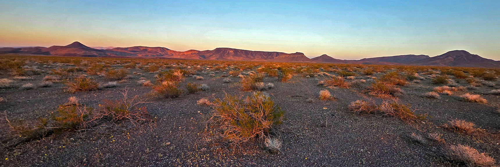All High Points to Summit (R>L): Peeper Benchmark, Pilot Mesa, Pilot Cone | Pilot Cone | Pilot Mesa | Peeper Benchmark | Eldorado Wilderness, Nevada