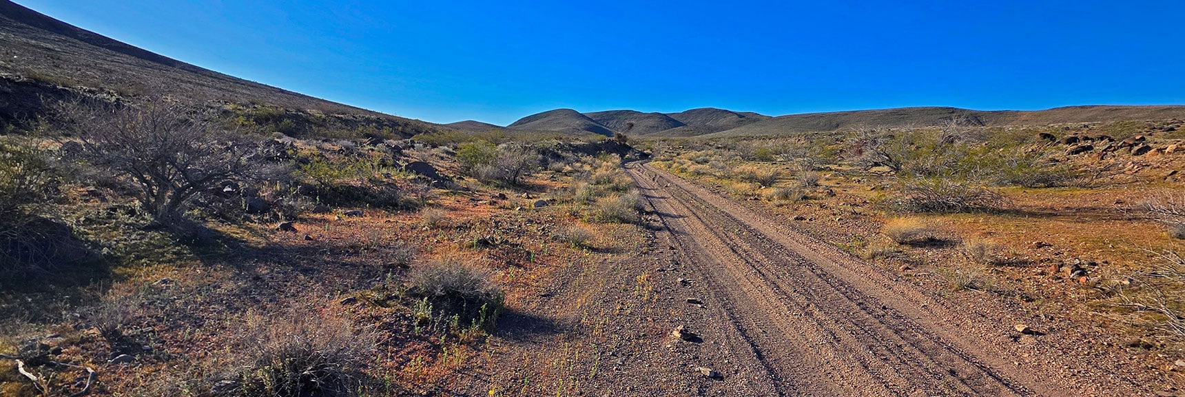 Cross Road F Near First Summit: Peeper Benchmark | Pilot Cone | Pilot Mesa | Peeper Benchmark | Eldorado Wilderness, Nevada