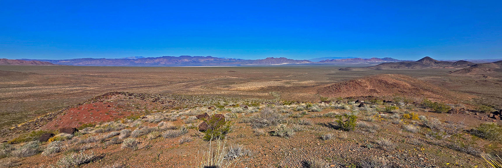 View North from N Slope to River Mts., Railroad Mts. N McCullough Wilderness | Pilot Cone | Pilot Mesa | Peeper Benchmark | Eldorado Wilderness, Nevada