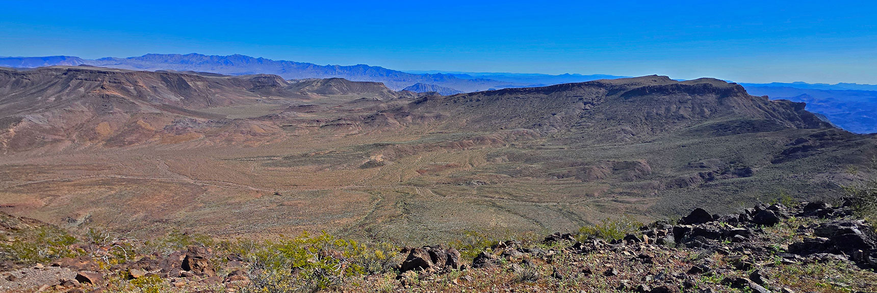 Forlorn Hope Peak Seen to East from Peeper South Summit | Pilot Cone | Pilot Mesa | Peeper Benchmark | Eldorado Wilderness, Nevada
