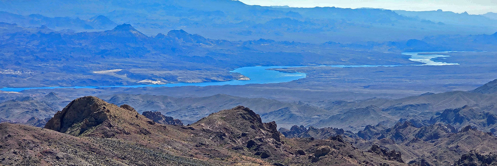 At 800ft Above Mohave Overlook, Peeper Summit View is More Expansive | Pilot Cone | Pilot Mesa | Peeper Benchmark | Eldorado Wilderness, Nevada