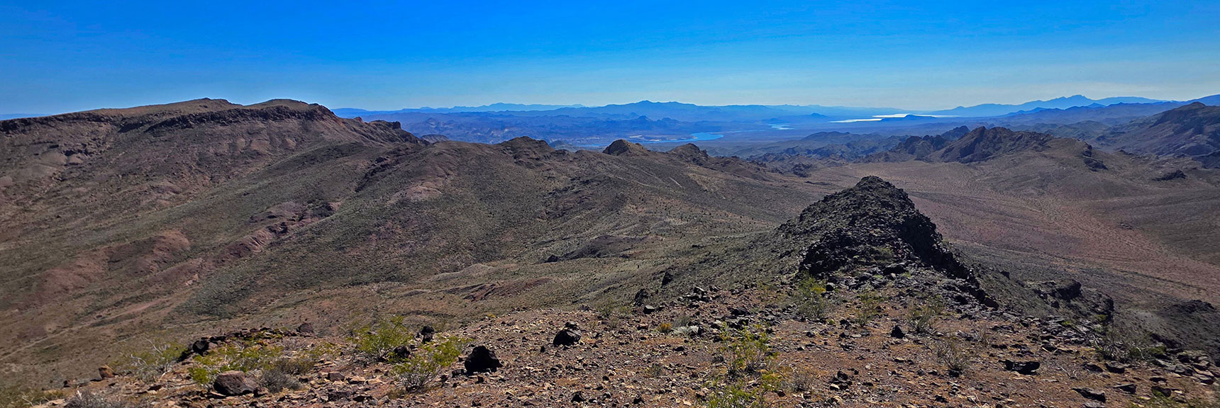 Descend South Summit Slope to Saddle, Take Gully East Toward Forlorn Hope Peak | Pilot Cone | Pilot Mesa | Peeper Benchmark | Eldorado Wilderness, Nevada