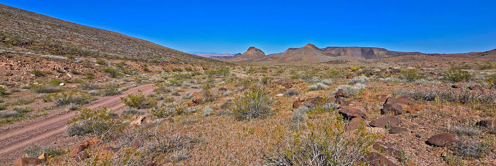 Road N Along Peeper E Base, Now Heading To Pilot Mesa | Pilot Cone | Pilot Mesa | Peeper Benchmark | Eldorado Wilderness, Nevada