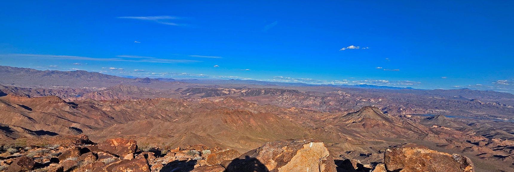 Arizona Malpais Flat Top Mesa to Left Beyond Peak 2720 | Forlorn Hope Peak South and Peak 2720 West, Eldorado Wilderness, Nevada