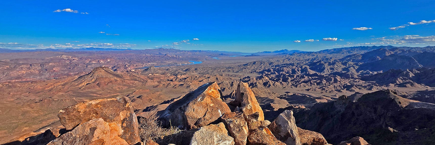 Colorado River, Rugged East Edge of Eldorado Wilderness (right). | Forlorn Hope Peak South and Peak 2720 West, Eldorado Wilderness, Nevada