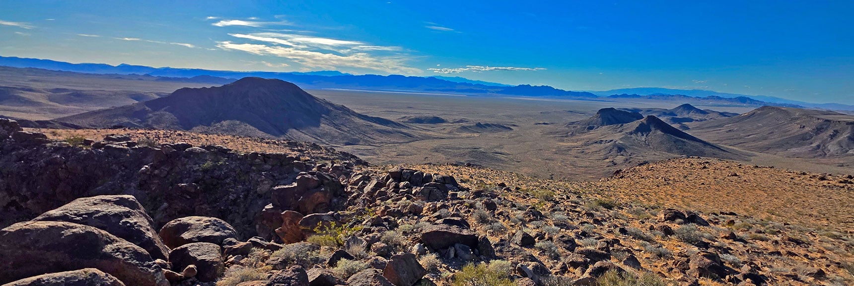 Return: Round Right Side of Peeper Benchmark, Cross Desert to Nelson Hills | Forlorn Hope Peak South and Peak 2720 West, Eldorado Wilderness, Nevada