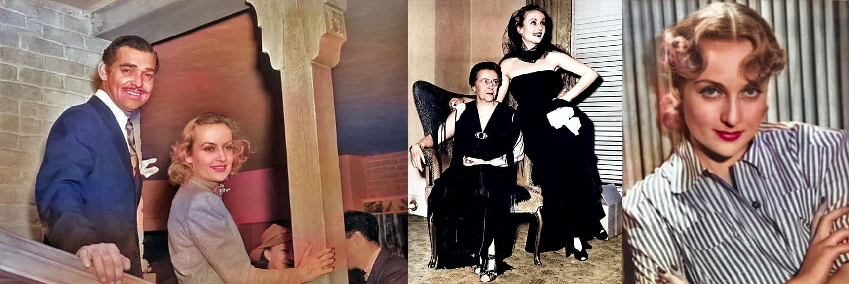 Carole Lombard, Mother Elizabeth Peters and Husband Clark Gable | Carole Lombard Plane Crash Site | Potosi Mountain, Nevada