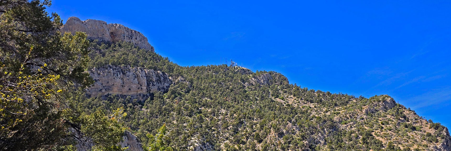 View Back Across to the Middle Communications Towers. | Carole Lombard Plane Crash Site | Potosi Mountain, Nevada