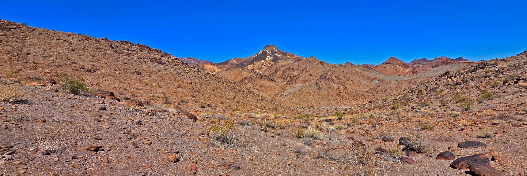 The Calico Volcanic Cone Peak 2720 is a Mile Beyond Requiring Much Climbing | Peak 2720 aka Calicone Peak | Eldorado Wilderness, Nevada