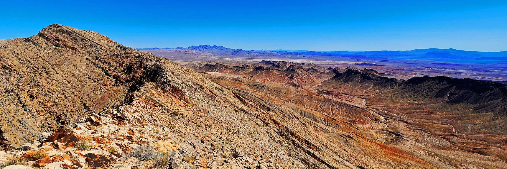 NE View. Virgin Mountains to the Right. | Sunrise Mountain Near Lake Mead National Recreation Area | Las Vegas Metro & Surrounding Areas, Nevada