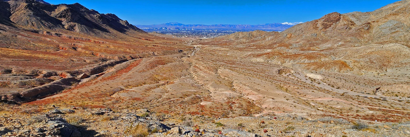 Descend Ridgeline, Turn Right on Unpaved Road Below