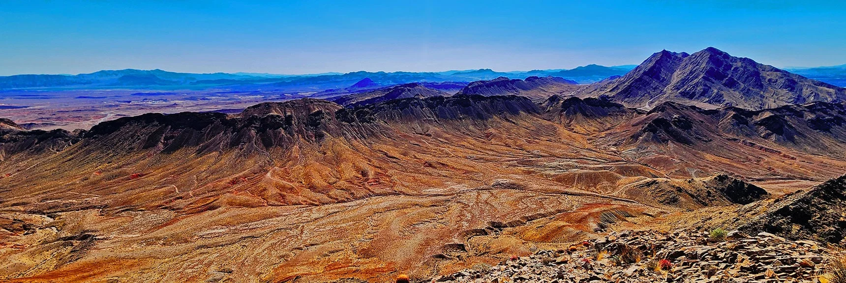 SE View. Frenchman Mountain to the Left. | Sunrise Mountain Near Lake Mead National Recreation Area | Las Vegas Metro & Surrounding Areas, Nevada