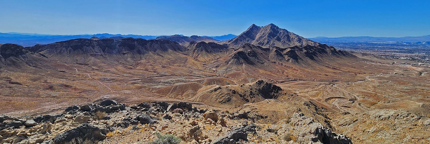 Frenchman Mt. to the South | Sunrise Mountain Near Lake Mead National Recreation Area | Las Vegas Metro & Surrounding Areas, Nevada