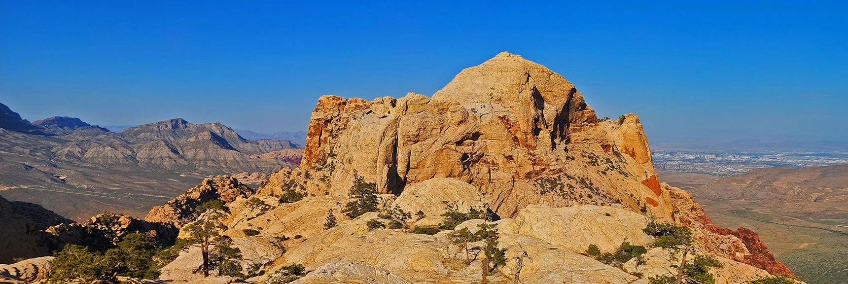 View from Western Approach Route | Bridge Mountain | Rainbow Mountain Wilderness, Nevada