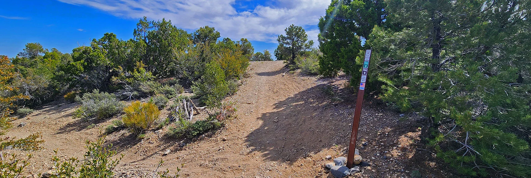 Take Left Here onto Counterclockwise Loop Direction | Mud Springs Loop Counterclockwise | Lee Canyon | Mt. Charleston Wilderness, Nevada