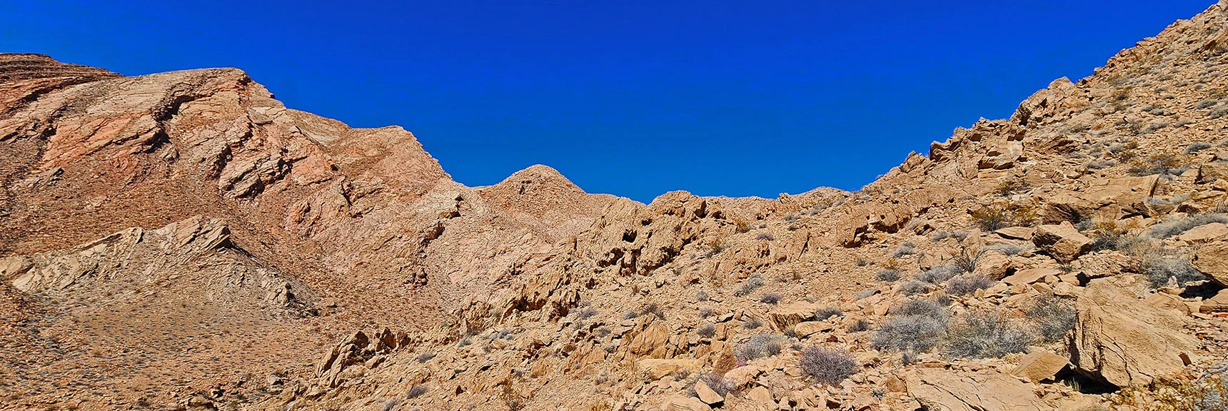 Anniversary Ridge is the Huge Layered Ridgeline to Your Left | Anniversary Ridge | Muddy Mountains Wilderness, Nevada