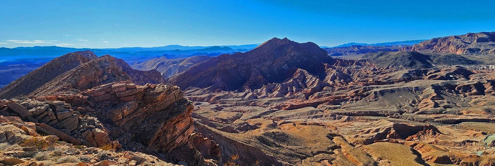 All This Drainage is Focused Toward Anniversary Narrows. | Anniversary Ridge | Muddy Mountains Wilderness, Nevada
