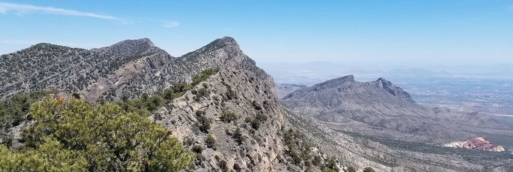 La Madre Mt. Twin Peaks on Keystone Thrust, La Madre Mt Wilderness NV