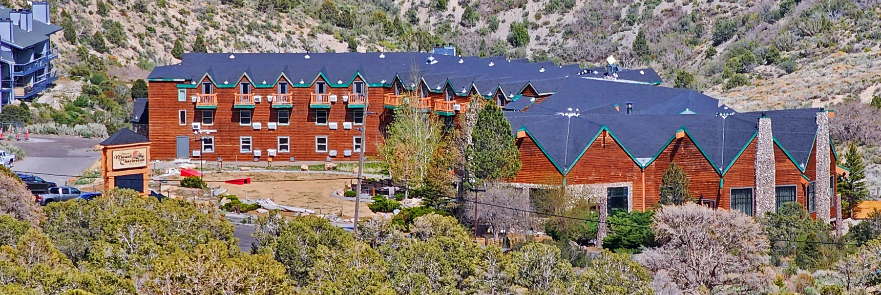Mt. Charleston Lodge Below Across Kyle Canyon Road | Eagles Nest Loop | Mt Charleston Wilderness | Spring Mountains, Nevada