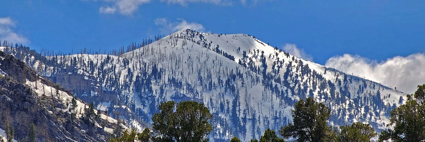 Possibly Lee Peak at West End of Kyle Canyon | Eagles Nest Loop | Mt Charleston Wilderness | Spring Mountains, Nevada