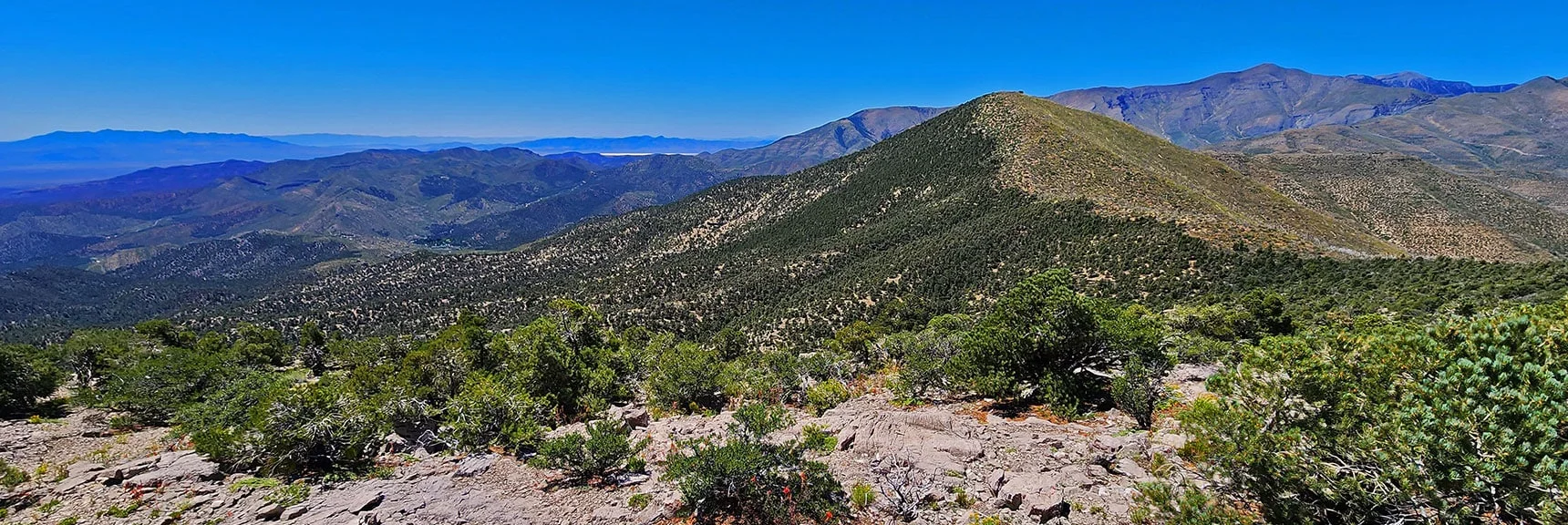 Southern High Point, Sexton Ridge, All the Way to Panamint Range Over Death Valley | Wilson Ridge Lower Loop | Lovell Canyon, Nevada