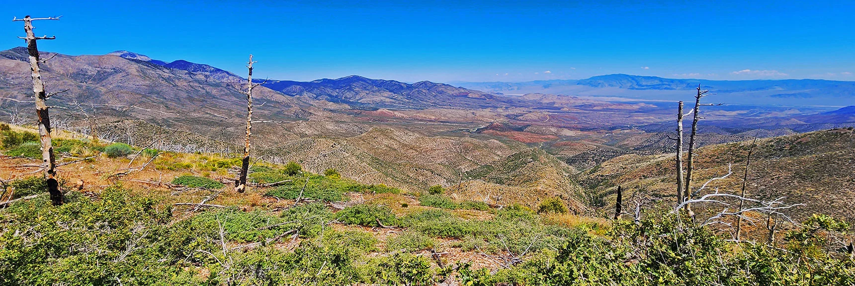 Kyle Canyon to Sheep Range from Southern High Point | Wilson Ridge Lower Loop | Lovell Canyon, Nevada