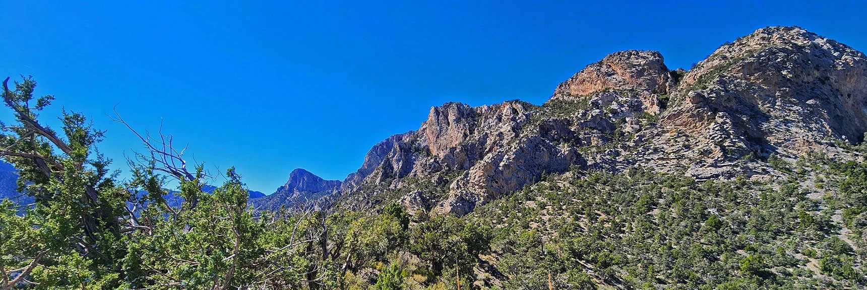 Potential Access Pathway Between 2 Highpoints on Wilson Ridgeline | Switchback Spring Ridge | Red Rock Canyon, Nevada
