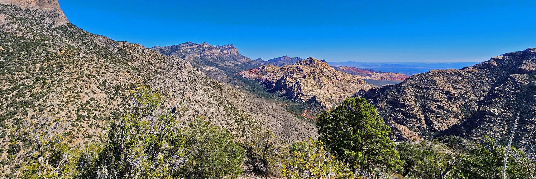 Damsel & Turtlehead Peaks Coming into View Behind White Rock Mt. | Switchback Spring Ridge | Red Rock Canyon, Nevada
