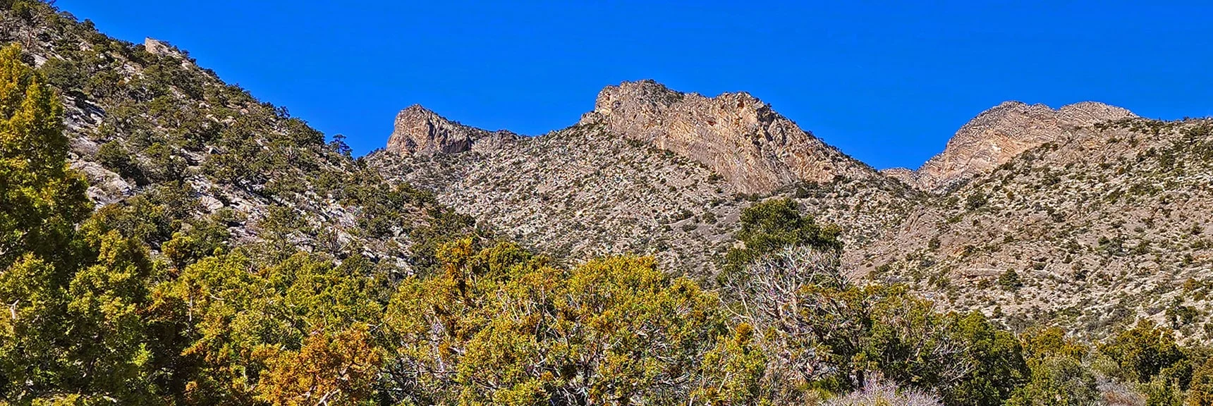 Gateway Peak Has Two Vertical Summits and a Saddle Between | Damsel Peak Loop | Gateway Peak | Brownstone Basin, Nevada