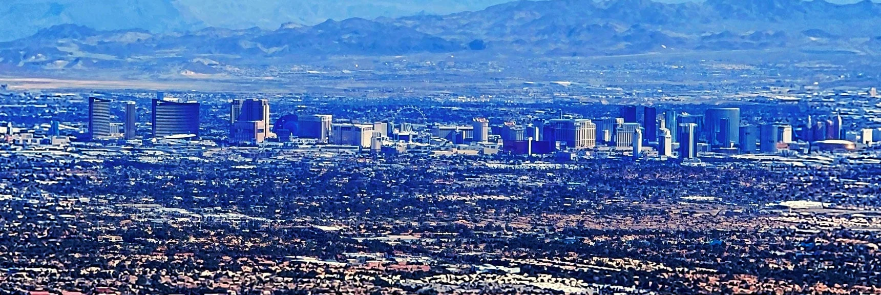 Mid Las Vegas Strip | Gray Cap Ridge Southeast Summit | La Madre Mountains Wilderness, Nevada