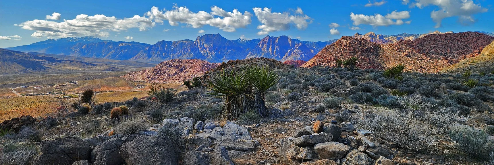 Tip of Kraft Mt.; Rainbow Mountains on the Horizon. | Gray Cap Ridge Southeast Summit | La Madre Mountains Wilderness, Nevada