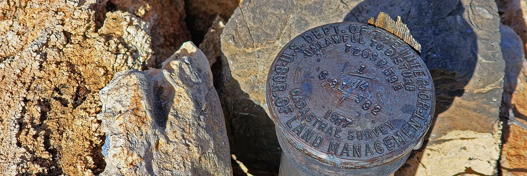 Trail Ends Near the Survey Marker, But Southeast Summit Is Not Far Ahead | Gray Cap Ridge Southeast Summit | La Madre Mountains Wilderness, Nevada
