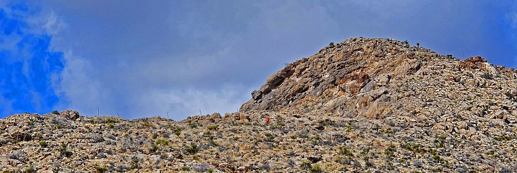 Close Up View of Southeast Summit. It's Easier Than it Looks from a Distance. | Gray Cap Ridge Southeast Summit | La Madre Mountains Wilderness, Nevada