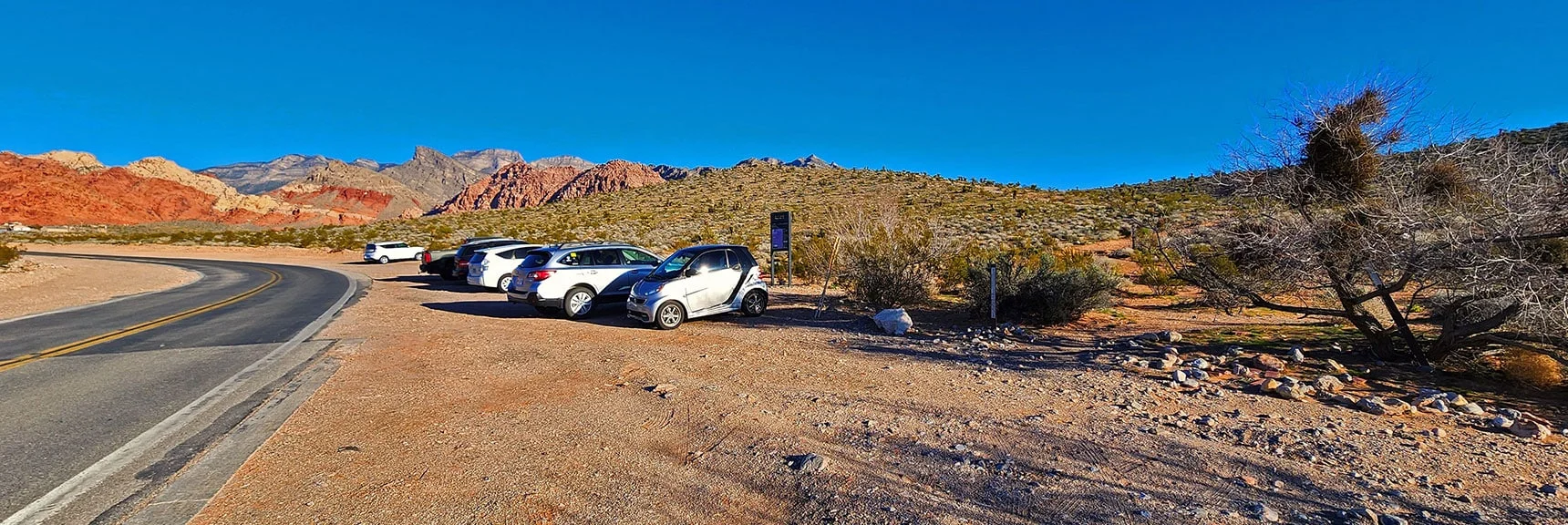 Pick Half Wilson Trail on Right at Gene’s Trailhead on Calico Basin Road | Gray Cap Ridge / Brownstone Basin Loop | La Madre Mountains Wilderness, Nevada